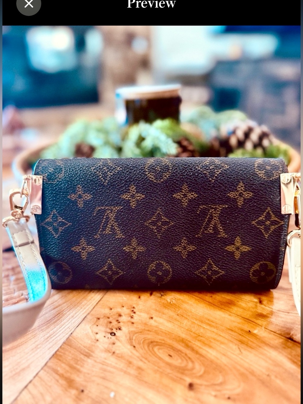 Louis Vuitton Sarah wallet converted vintage - Picture 4 of 17